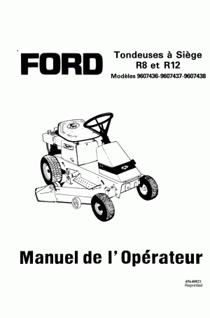 New Holland R12, R8 Operator`s Manual