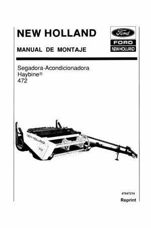 New Holland 472 Operator`s Manual