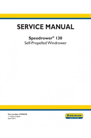 New Holland Speedrower 130 Service Manual