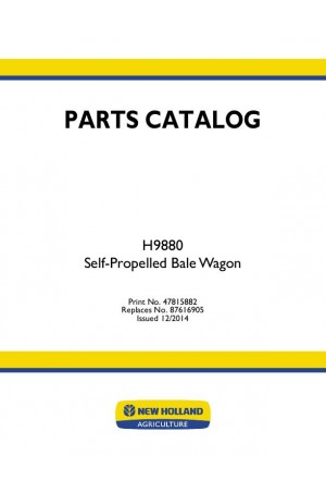 New Holland H9880 Parts Catalog