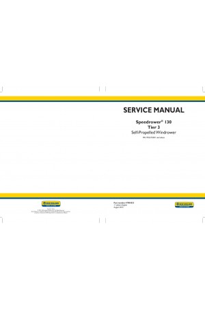 Case IH Speedrower 130 Service Manual