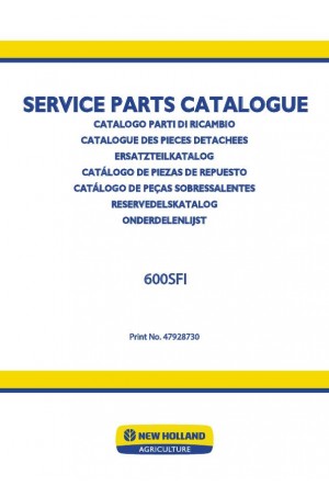 New Holland 600SFI Parts Catalog