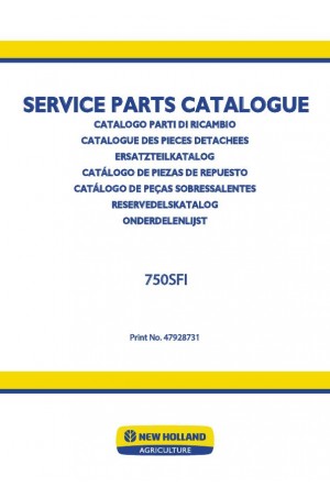 New Holland 750SFI Parts Catalog