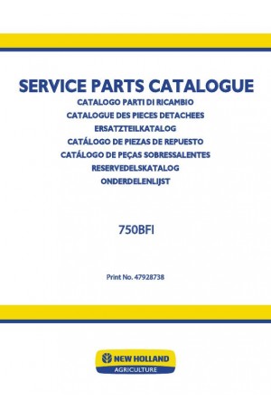 New Holland 750BFI Parts Catalog