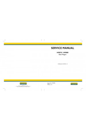 New Holland H9870, H9880 Service Manual