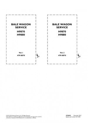 New Holland H9870, H9880 Service Manual