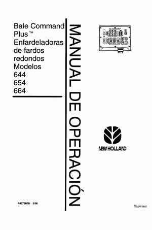 New Holland 644, 654, 664 Operator`s Manual