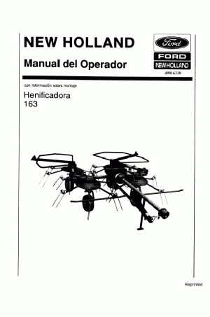 New Holland 163 Operator`s Manual