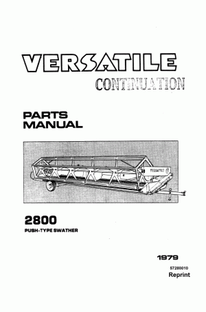 New Holland 2800 Parts Catalog