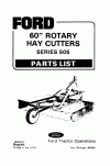 New Holland 505, 60 Parts Catalog