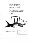 New Holland 1006 Operator`s Manual