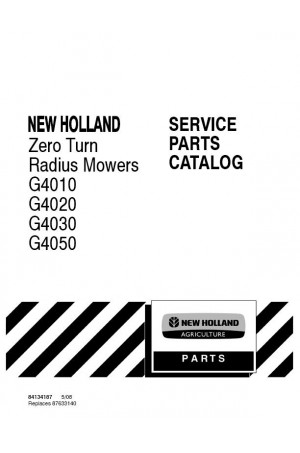 New Holland G4010, G4020, G4030, G4050 Parts Catalog