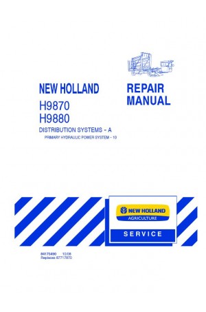 New Holland H9870, H9880 Service Manual