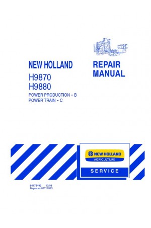 New Holland H9870, H9880 Service Manual