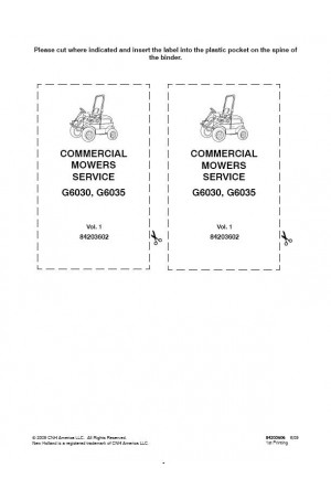 New Holland G6030, G6035 Service Manual