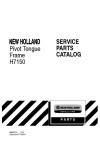 New Holland H7150 Parts Catalog