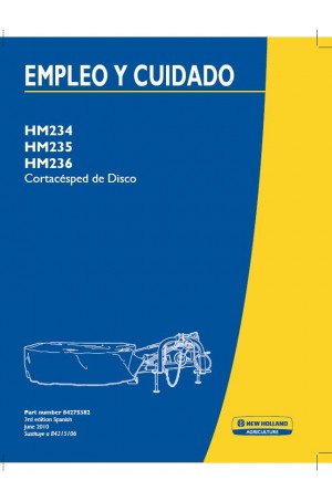 New Holland HM234, HM235, HM236 Operator`s Manual