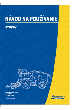 New Holland 570FW Operator`s Manual