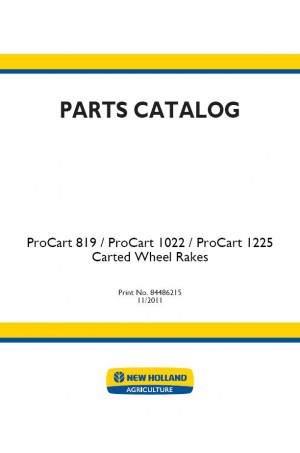 New Holland ProCart 1022, ProCart 1225, ProCart 819 Parts Catalog