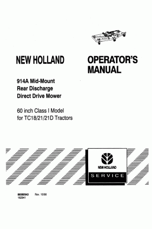 New Holland 914A Operator`s Manual