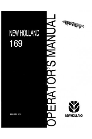 New Holland 169 Operator`s Manual