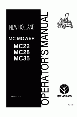 New Holland MC22, MC28, MC35 Operator`s Manual