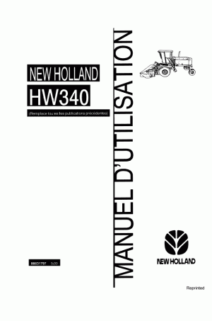 New Holland HW340 Operator`s Manual