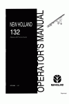 New Holland 132 Operator`s Manual