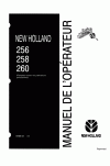 New Holland 256, 258, 260 Operator`s Manual