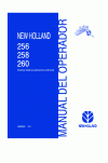 New Holland 256, 258, 260 Operator`s Manual