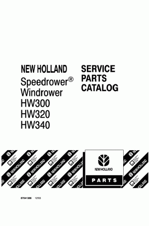 New Holland HW300, HW320, HW340 Parts Catalog