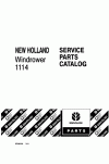 New Holland 1114 Parts Catalog
