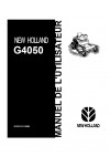 New Holland G4050 Operator`s Manual