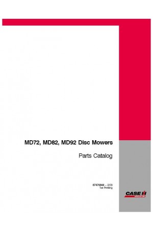 Case IH MD72, MD82, MD92 Parts Catalog