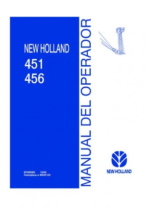 New Holland 451, 456 Operator`s Manual