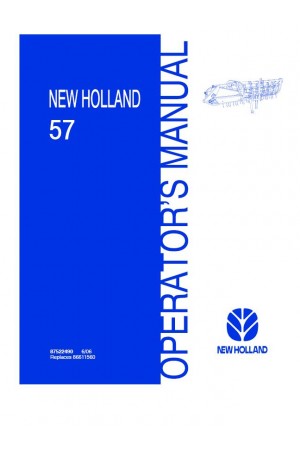 New Holland 57 Operator`s Manual