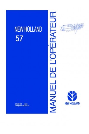 New Holland 57 Operator`s Manual