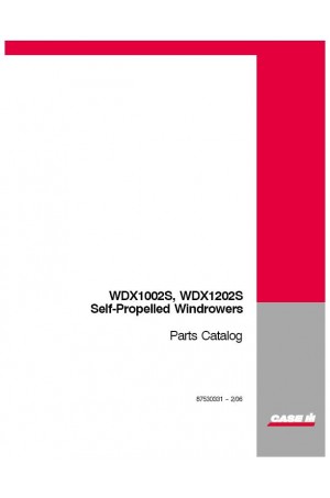 Case IH WDX1002S, WDX1202S Parts Catalog