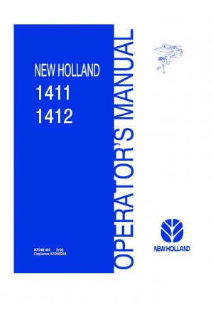 New Holland 1411, 1412 Operator`s Manual