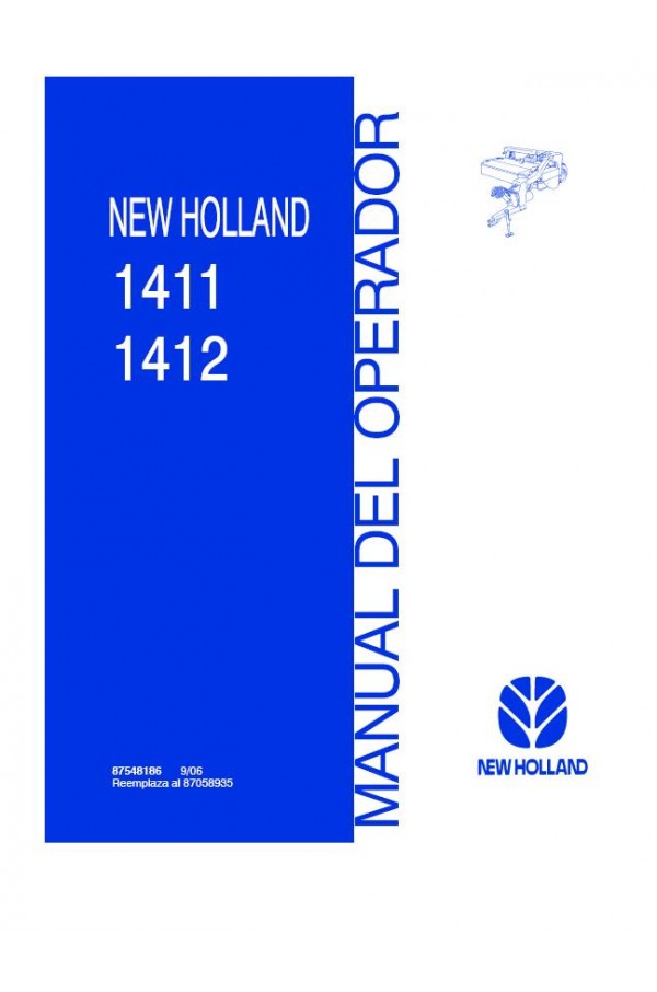 New Holland 1412 Operator's Manual 