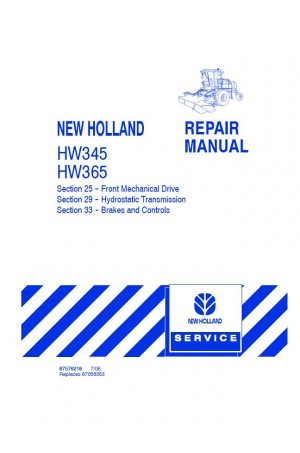 New Holland HW345, HW365 Service Manual