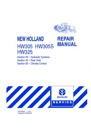 New Holland HW305, HW305S, HW325 Service Manual