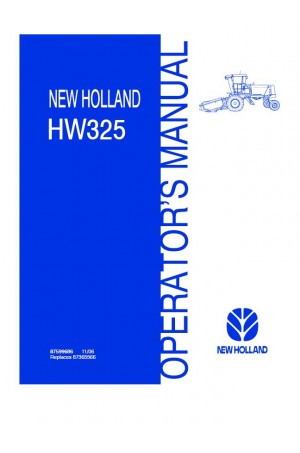 New Holland HW325 Operator`s Manual