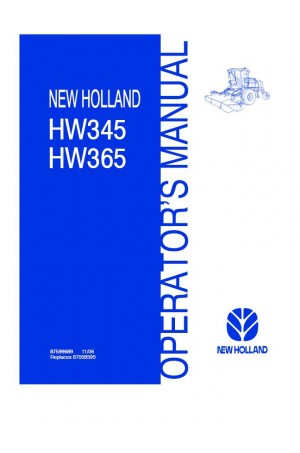 New Holland HW345, HW365 Operator`s Manual