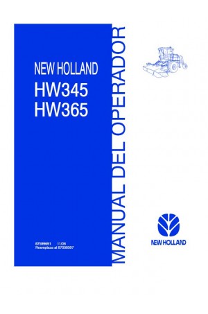 New Holland HW345, HW365 Operator`s Manual