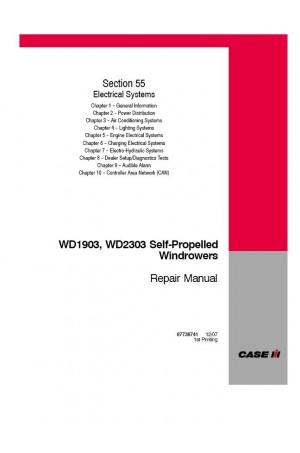 Case IH 55, WD1903, WD2303 Service Manual