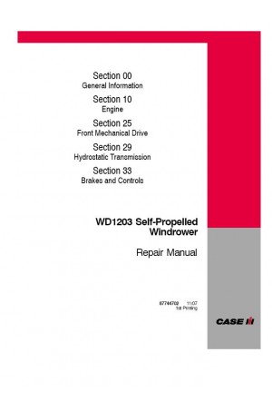 Case IH WD1203 Service Manual