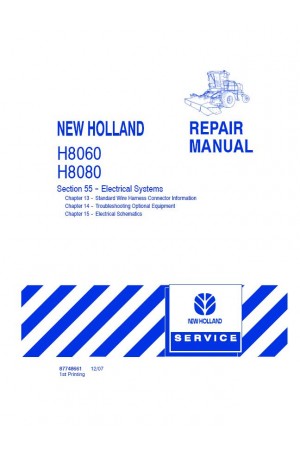 New Holland 55, H8060, H8080 Service Manual