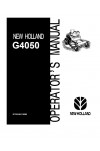 New Holland G4050 Operator`s Manual