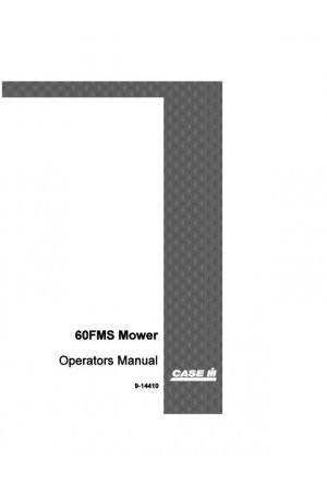 Case IH 60, 60FMS Operator`s Manual